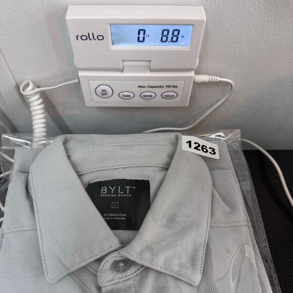 Bylt Premium Basics Short Sleeve Polos Golf Casual Preppy Coastal Active sz L - Picture 7 of 7